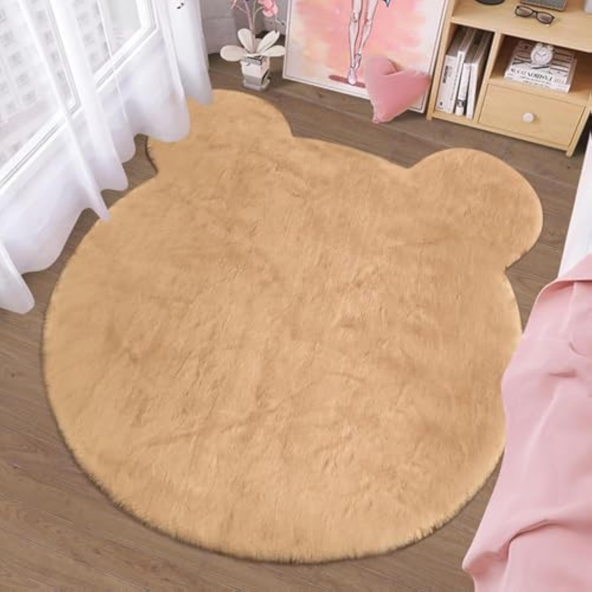 Cute Bear Shaped Area Rug for Kids Room